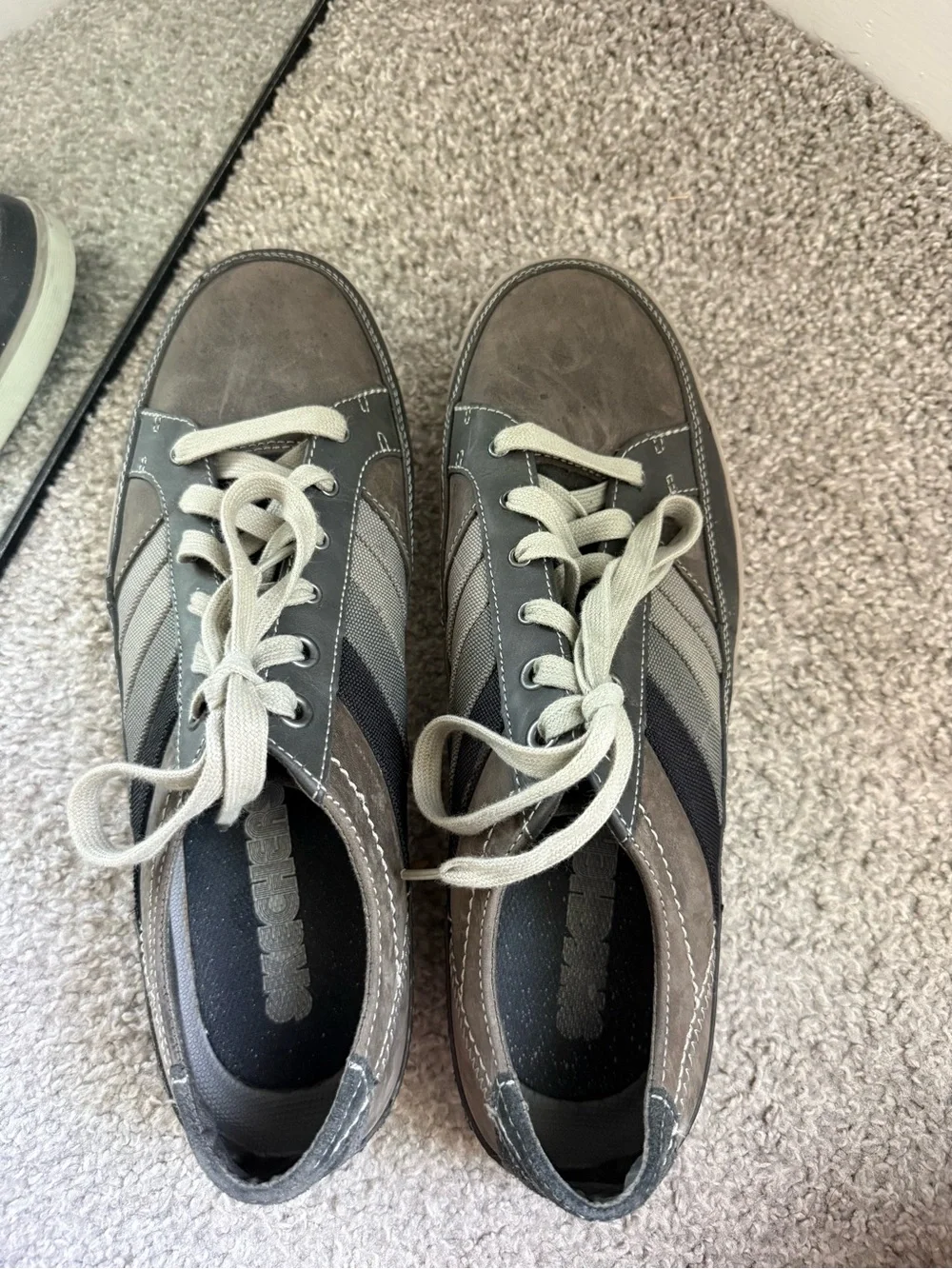 Skechers USA Leather Sneakers Shoes Brown Casual Lace Up SN 62535 Mens Size 13